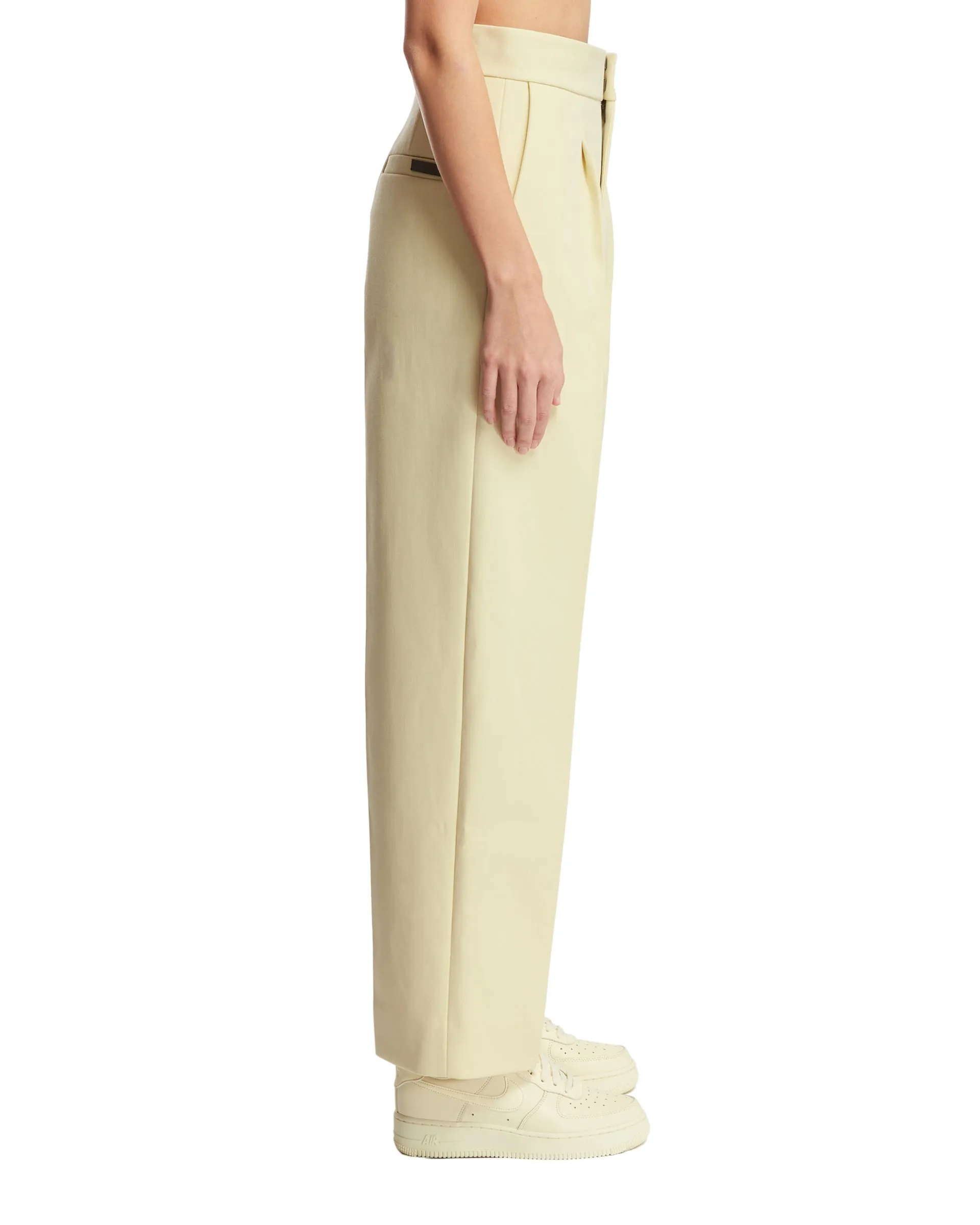 Beige Tailored Trousers