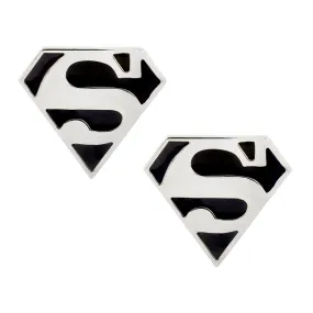 Black Superman Cufflinks In Box