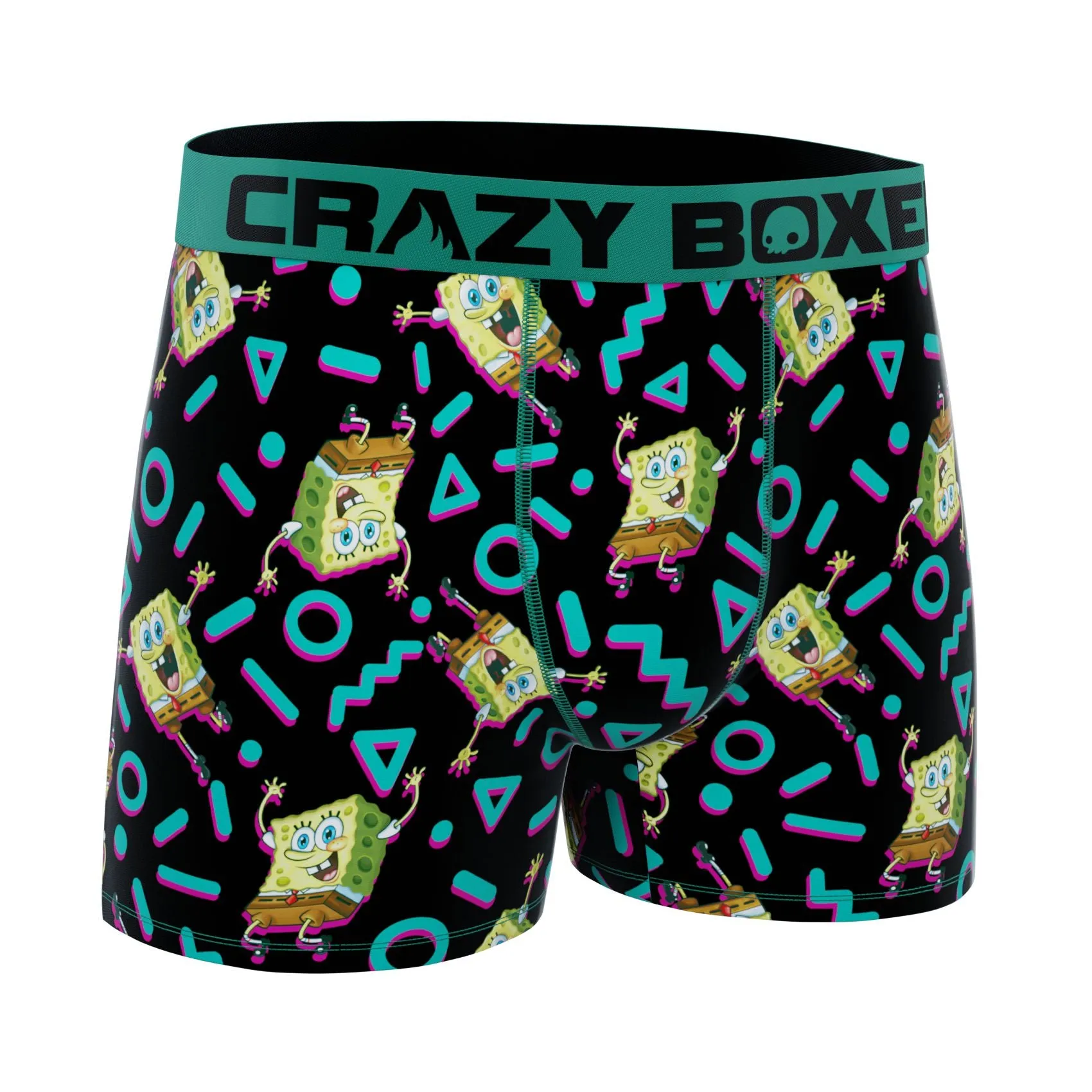 CRAZYBOXER SpongeBob Retro Men?s Boxer Briefs