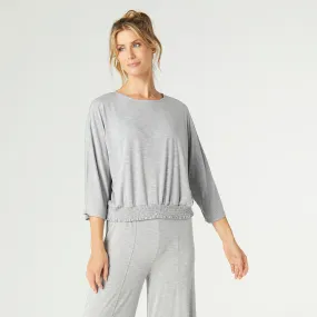 Easy Days Scrunch Top - Grey