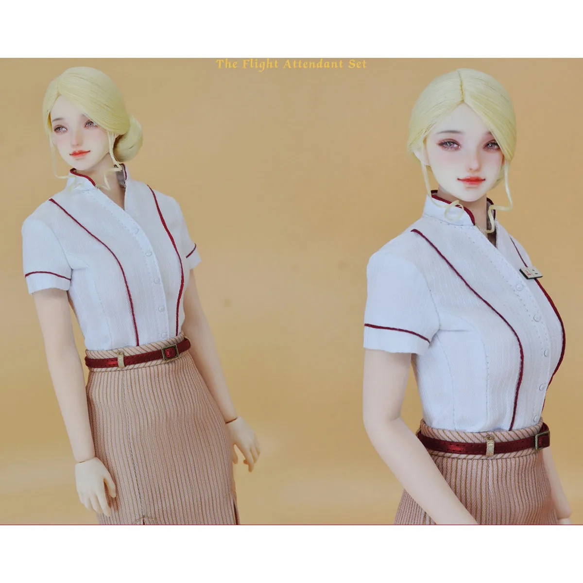 HiPlay CUKE TOYS, Q Flight Attendant Outfit Set, Figure Doll Clothes