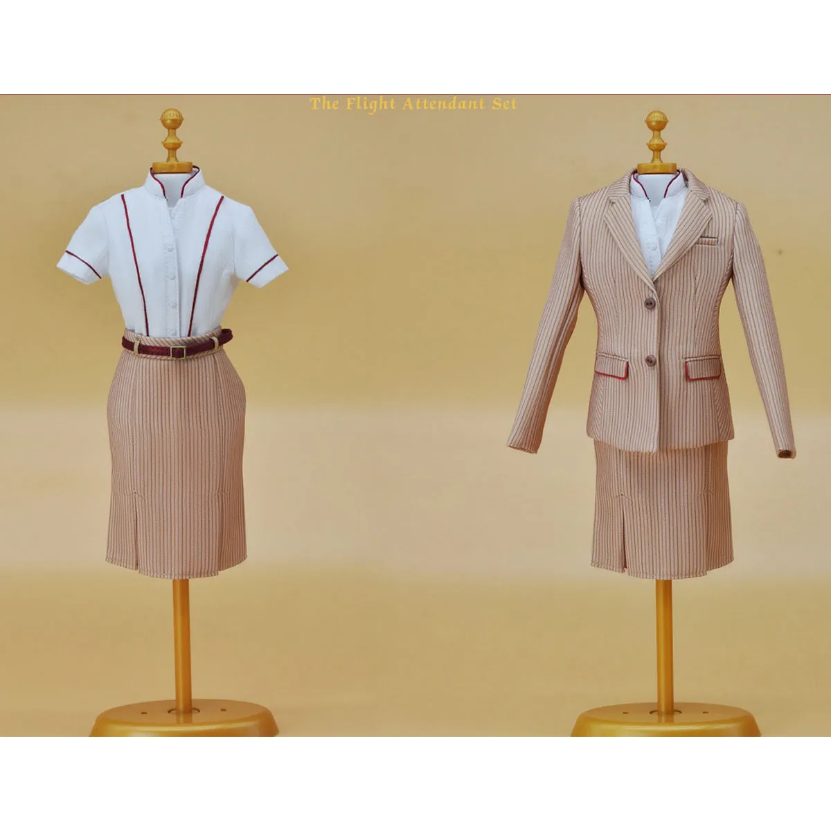 HiPlay CUKE TOYS, Q Flight Attendant Outfit Set, Figure Doll Clothes