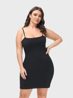 Midsize Goddess Mini Slip Dress With Built-in Shapewear